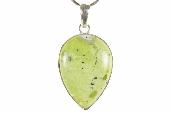 Yellow Turquoise Jasper Pendant (Necklace)- Sterling Silver #369929